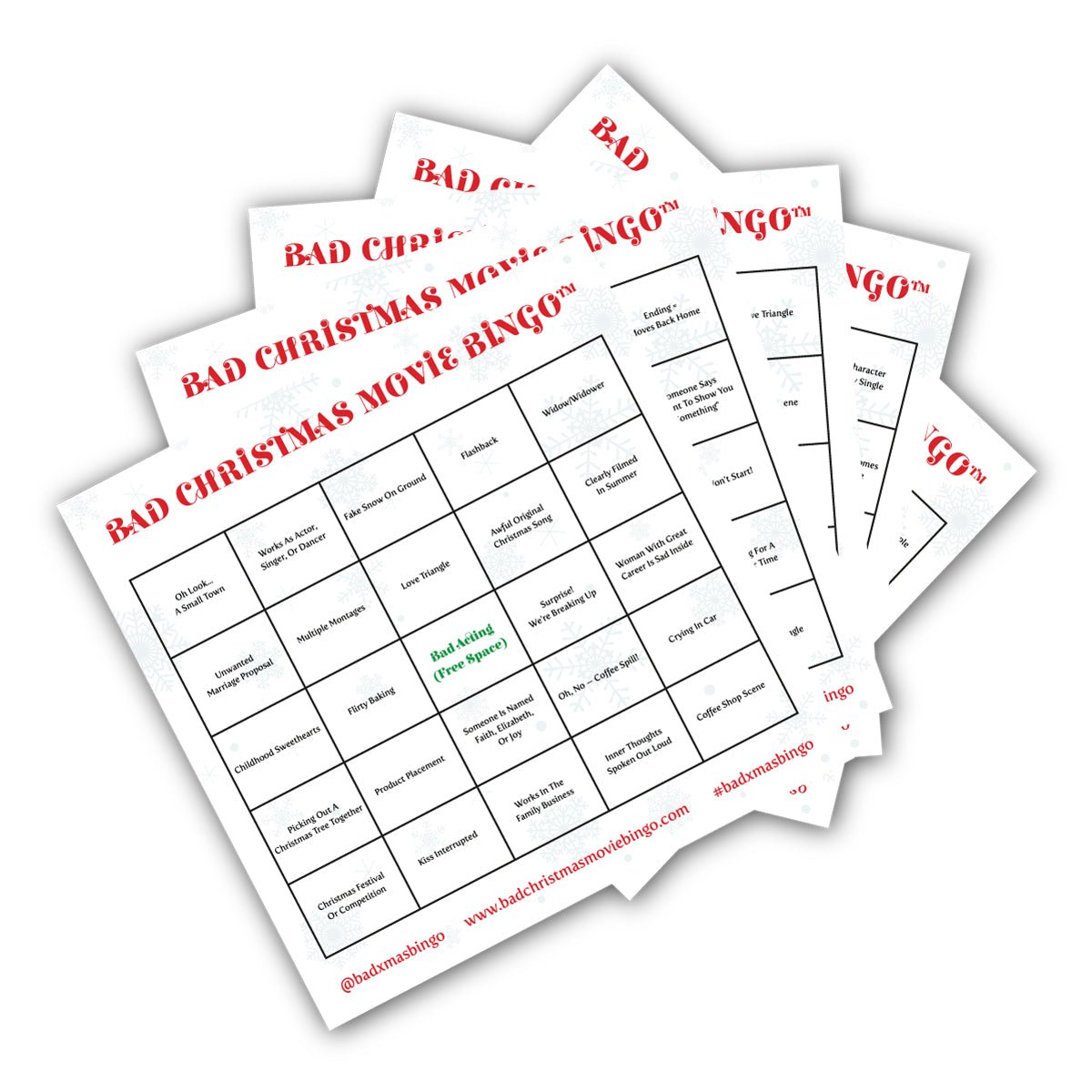 Bad Christmas Movie Bingo® Digital Download