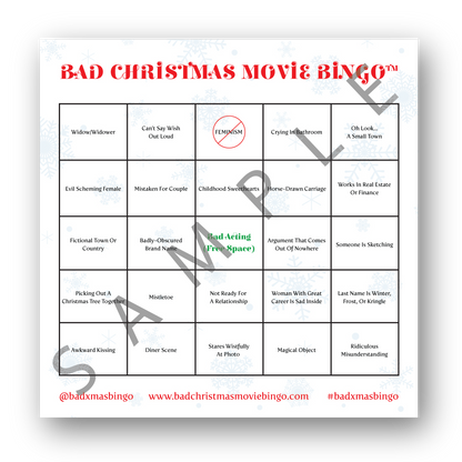 Bad Christmas Movie Bingo®